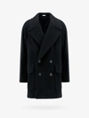 Alexander Mcqueen Wool And Cashmere Coat In Black
