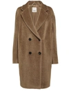 S Max Mara Roseto Coat In Honey