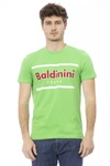 BALDININI TREND BALDININI TREND GREEN COTTON MEN'S T-SHIRT