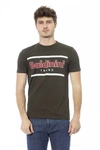 BALDININI TREND BALDININI TREND GREEN COTTON MEN'S T-SHIRT