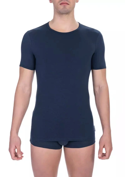 BIKKEMBERGS BIKKEMBERGS SLEEK CREW NECK COTTON BLEND MEN'S TEE