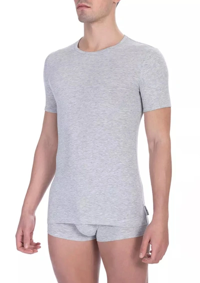 Bikkembergs Cotton Men's T-shirt In Gray