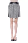 Byblos Chic Monochrome Tulip Women's Skirt In Black And White