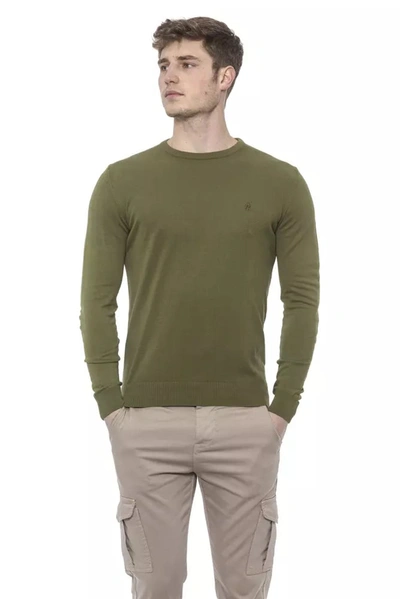 Conte Of Florence Cotton Men's Sweater In Green
