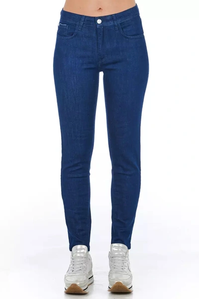 Frankie Morello Cotton Jeans & Women's Pant In Blue