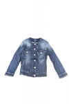 JACOB COHEN JACOB COHEN CHIC DENIM ROUND NECK WOMEN'S JACKET