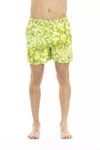 Just Cavalli Green Polyester Men's Swimwear Shorts In Green
