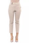 PESERICO PESERICO BEIGE COTTON JEANS &AMP; WOMEN'S PANT