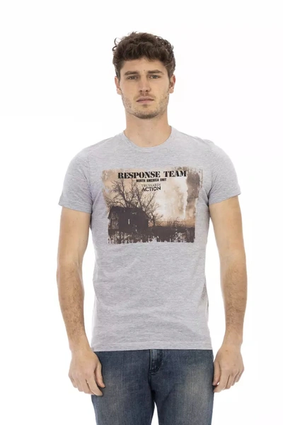 Trussardi Action Gray Cotton T-shirt