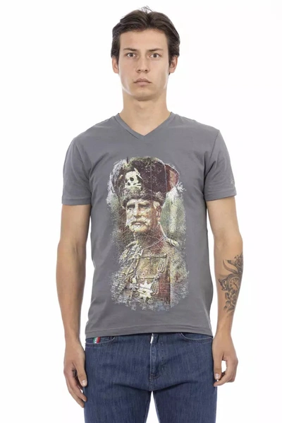 Trussardi Action Gray Cotton T-shirt
