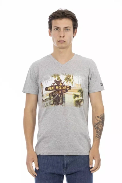 Trussardi Action Gray Cotton T-shirt