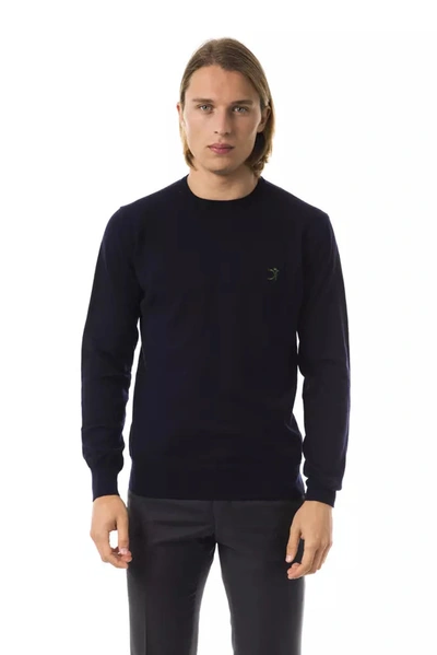 Uominitaliani Merino Wool Men's Sweater In Blue