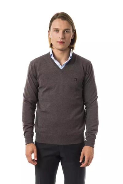 Uominitaliani Merino Wool Men's Sweater In Gray