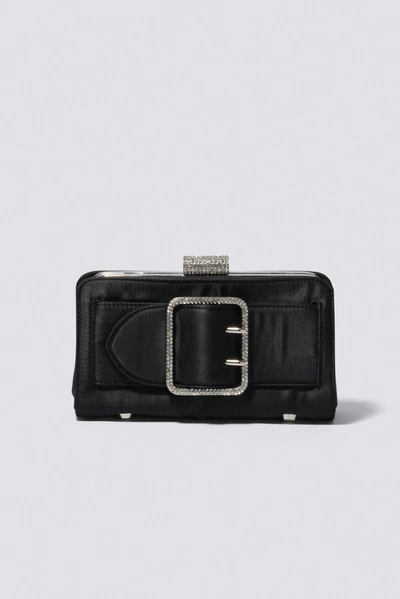 Jonathan Simkhai Nolan Satin Clutch In Black