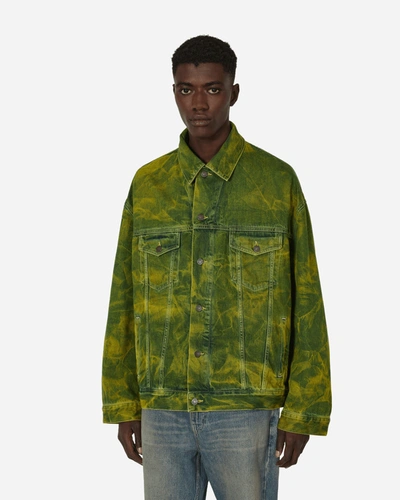 Acne Studios Oversized Fit Denim Jacket In Green