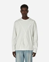 UNAFFECTED WRINKLED PANEL LONGSLEEVE T-SHIRT OFF