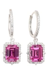 SUZY LEVIAN STERLING SILVER SAPPHIRE DROP EARRINGS