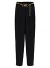 MICHAEL KORS CHAIN BELT PANTS BLACK