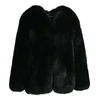 Wanan Touch Extreme Classic Black Jacket In Fox Fur