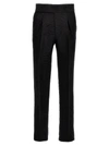 Bally Pressed-crease Tapered-leg Regular-fit Cotton And Wool-blend Trousers