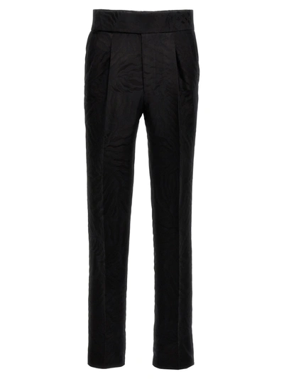 Bally Jacquard Trousers In Black