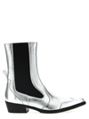 BY FAR OTIS BOOTS, ANKLE BOOTS SILVER