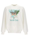 Casablanca White 'tennis Club' Icon Sweatshirt