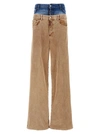 Dsquared2 Corduroy Dual Waistband Wide-leg Trousers