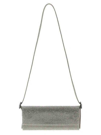 BENEDETTA BRUZZICHES VITTISSIMA LA GRANDE CROSSBODY BAGS SILVER