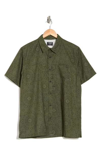 Hurley Men's H2o-dri Rincon Sierra Short Sleeves Shirt In Olive