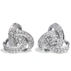 Savvy Cie Jewels Sterling Diamond Knot Pendant In Silver