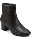 Easy Spirit Karen Womens Leather Side Zip Ankle Boots In Brown