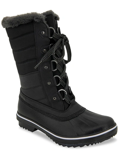 JBU BY JAMBU SIBERIA WOMENS FAUX LEATHER FAUX FUR WINTER & SNOW BOOTS