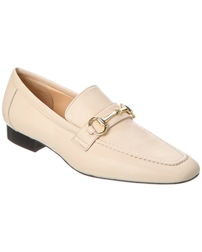 M By Bruno Magli Simona Leather Loafer In Beige