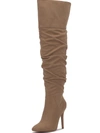 Jessica Simpson Loury Womens Stiletto Faux Suede Over-the-knee Boots In Mink Suede