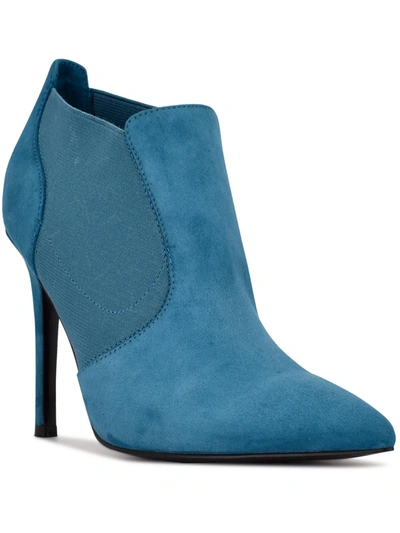 Nine West Kaia Womens Pumps Ankle Boots In Blue