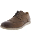 JOHNSTON & MURPHY HOLDEN MENS LEATHER WINGTIP OXFORDS