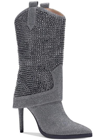 Thalia Sodi Nellie Womens Embellished Stiletto Mid-calf Boots In Multi