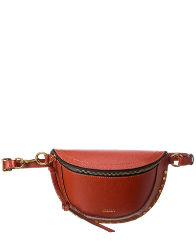 Isabel Marant Skano Leather Belt Bag In Brown