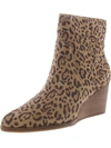 LUCKY BRAND WAFAEL WOMENS SUEDE WEDGE BOOTIES