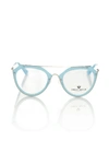 Frankie Morello Light Blue Acetate Frames In Blue