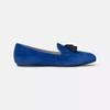 Charles Philip Blue Leather Moccasin In Blue