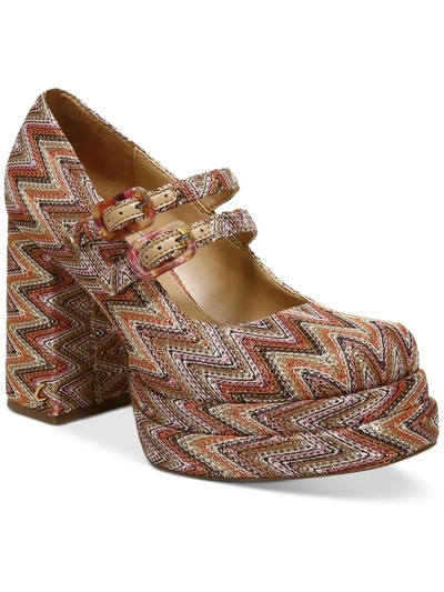 Circus By Sam Edelman Pepper Womens Dressy Lifestyle Block Heels In Multi