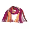 Missoni Geometric Pattern Fringed Scarf In Vibrant Hues In Multi