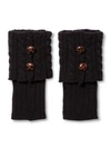 Legale Womens Cable Knit Warm Boot Toppers In Black