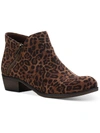 Sun + Stone Abby Womens Faux Suede Ankle Booties In Brown