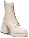 CIRCUS BY SAM EDELMAN KARTER WOMENS FAUX LEATHER LACE-UP ANKLE BOOTS