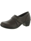 Shop Easy Street Titan Womens Faux Leather Slip-on Shooties In Brown