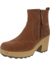 DR. SCHOLL'S SHOES WIN OVER WOMENS LEATHER PLATFORM ANKLE BOOTS