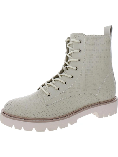 Dolce Vita Piker Womens Perforated Round Toe Ankle Boots In Green